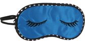 Slaapmasker Blauw - Comfort Slaapmasker- Rustmasker voor slapen - Vakantie accessoire slaapmasker- Nachtmasker zwart binnenkant donker