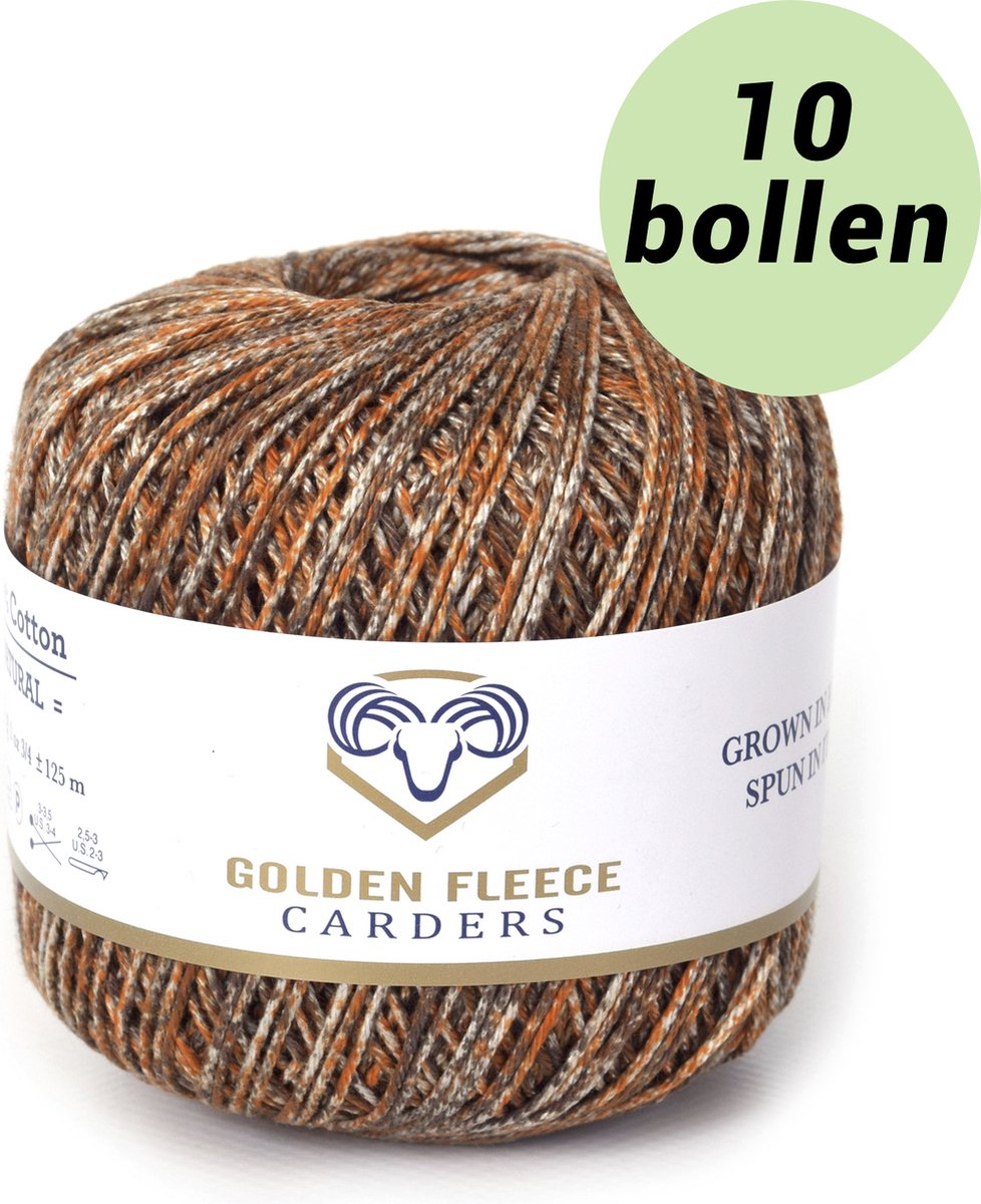 Queen multi groen 9030 katoen garen - 10bollen