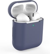 AirPods 1/2 Hoesje in het donker Blauw - TCH - Siliconen - Case - Cover - Soft case