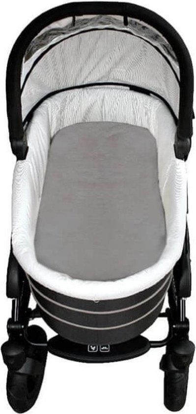 WOOOL® Schapenvacht Inleg Kinderwagen - Baby - Grijs - 100% Echte Schapenwol - Kinderwagen en Buggy