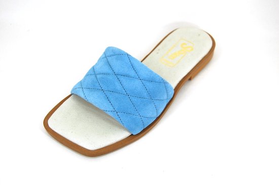 Stravers - Platte Slippers met Vierkante Neus Maat 44 Dames Grote Maten Schoenen