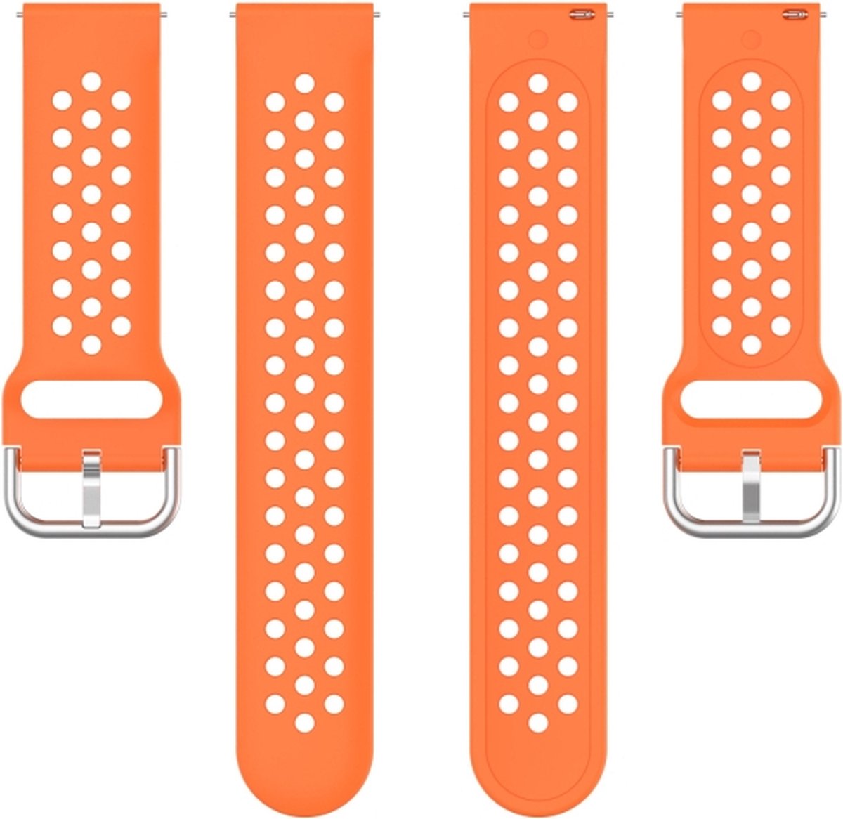 Siliconen bandje - geschikt voor Fitbit Versa / Versa 2 - oranje