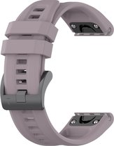 Siliconen bandje - geschikt voor Garmin Fenix 3 / 5X / 5X Plus / 6X / 6X Pro / 7X / 7X Pro / Quatix 3 / 6X / Tactix (7) / Enduro (2) / Descent Mk1 / Mk2(i) / Mk3i 51 mm / D2 Bravo / Charlie / Delta PX / Mach 1 Pro / Epix Pro Gen 2 51 mm - grijspaars