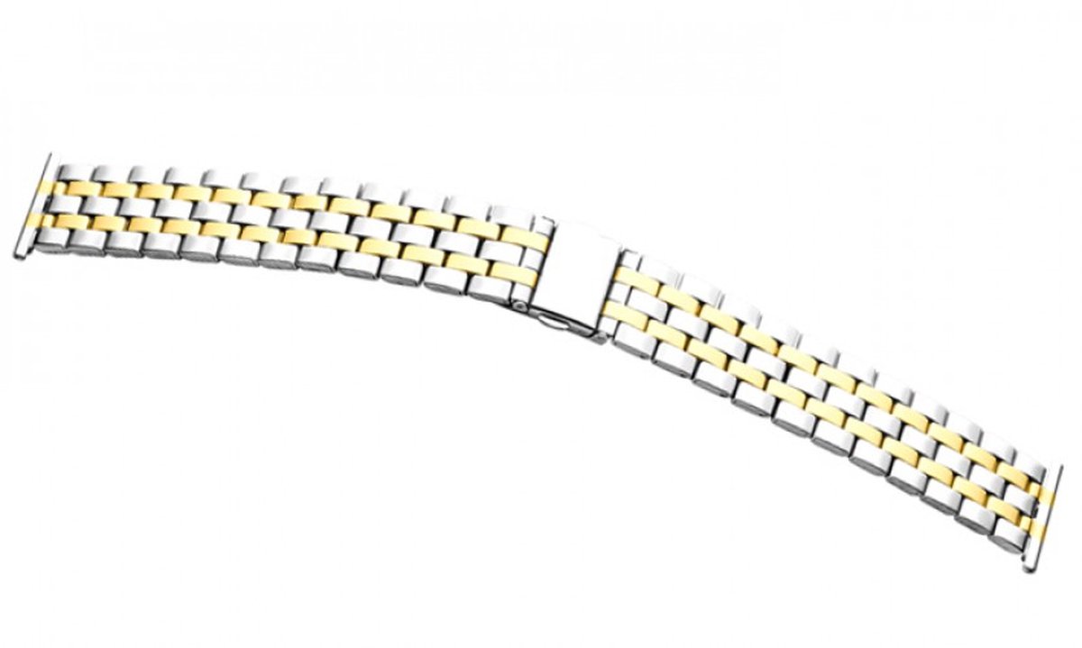Horlogeband Metaal London Bicolor - StaaL - 20mm