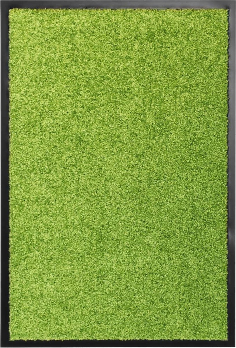 VidaLife Deurmat wasbaar 40x60 cm groen