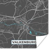 Poster Valkenburg - Plattegrond - Stadskaart - Kaart - 30x30 cm