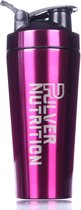Pulver® - RVS Shakebeker - Proteïne en Eiwit Shaker & - Shake beker - BPA Vrij - 1000 ml - Shaker - Drinkfles - Roze