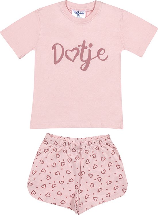 Fun2Wear - Shortama Dotje - Roze - Maat 80 -