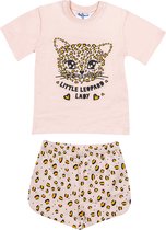 Fun2wear - enfants - filles - shortama - Petite dame léopard - Rose clair - taille 104