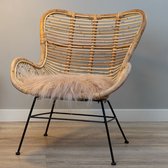 WOOOL® Schapenvacht Chairpad - IJslands Beige (38x38cm) VIERKANT - Stoelkussen - 100% Echt - Eenzijdig