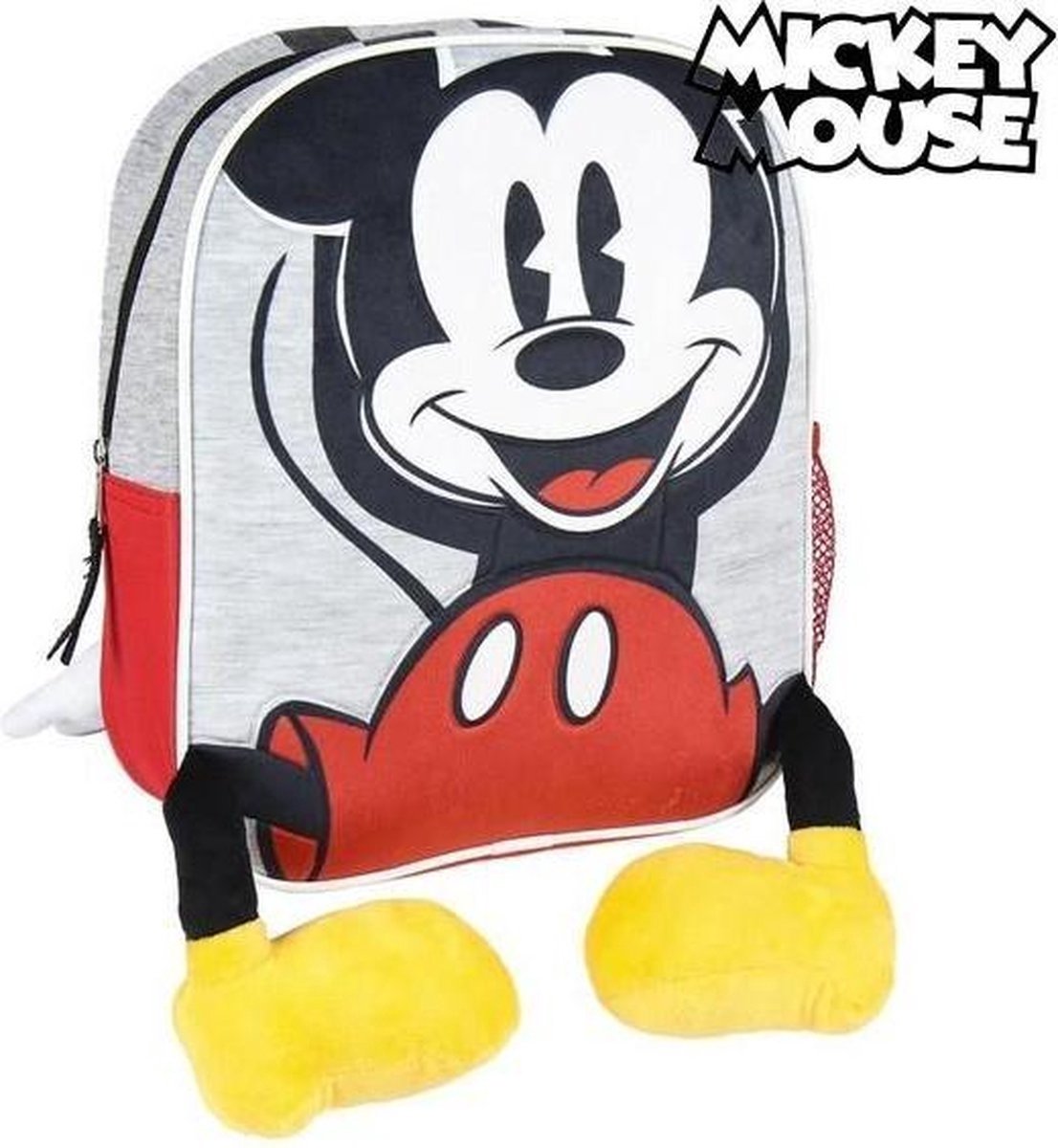3D-Kinderrugzak Mickey Mouse Grijs Rood