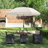 Bol.com MIRA Home - Parasol - Zwembad - Strand - Tuin - Balkon - Beige - 210x180 aanbieding