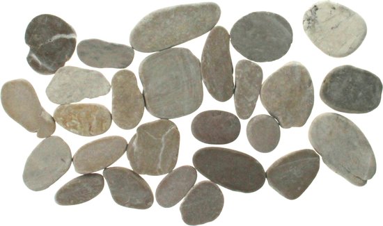 Happy Stone Schijfjes Licht - Stenen Schilderen - Kinderen - Volwassenen - 3-6 cm - Schilderbare Keien - Beach Pebbles