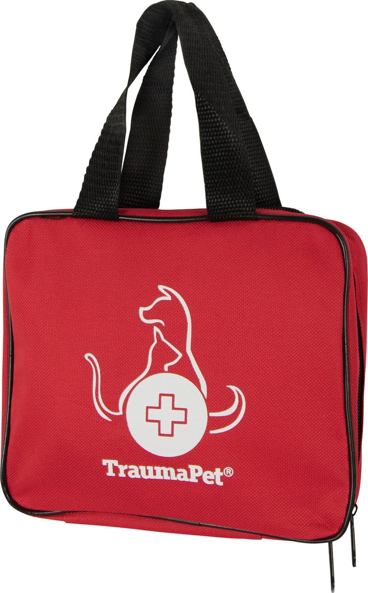 Goedkoopste TraumaPet EHBO Kit voor dieren - 19-delige Dierverzorgingskit | O.a tekentang, nagelschaar, zwachtel, schaar met ronde puntjes, steriele gaasjes