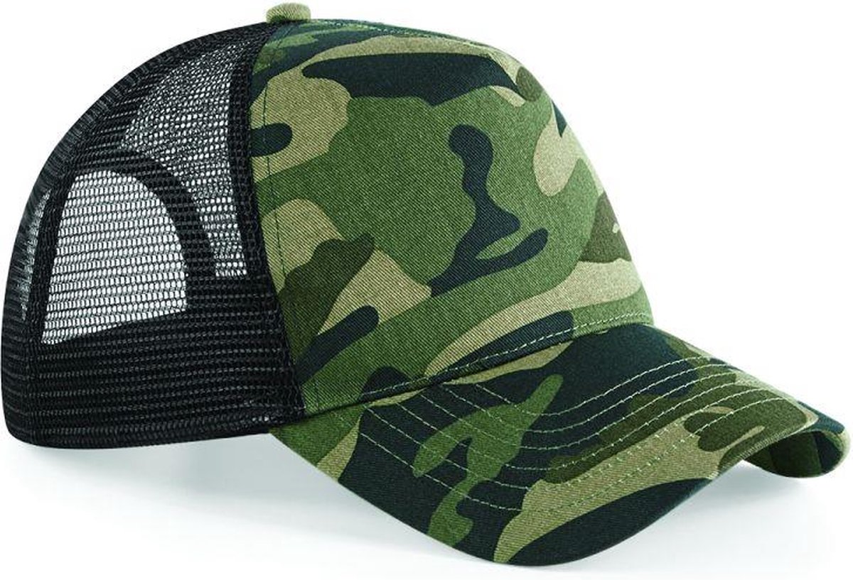 Beechfield Pet ‘Trucker Cap’ Jungle Camo One Size