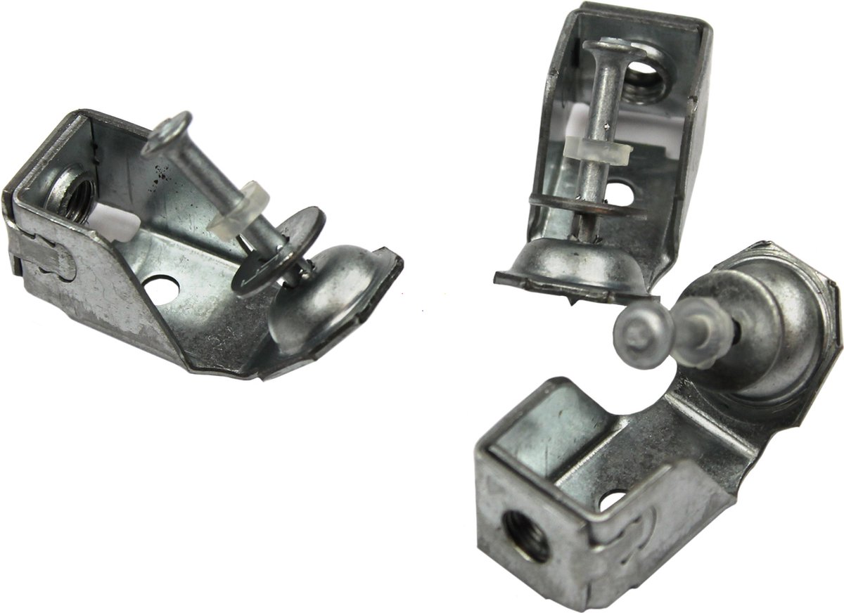 12 Stuks Foto Frame Clips - Metalen Lente Turn Clip Zilver 26x12mm Voor Achterplaat Bevestiging