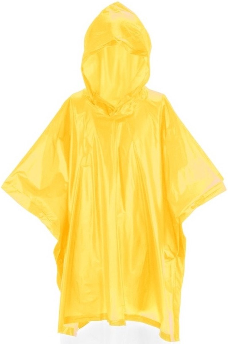 Kinder regen poncho geel - Merkloos