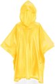 Kinder regen poncho geel