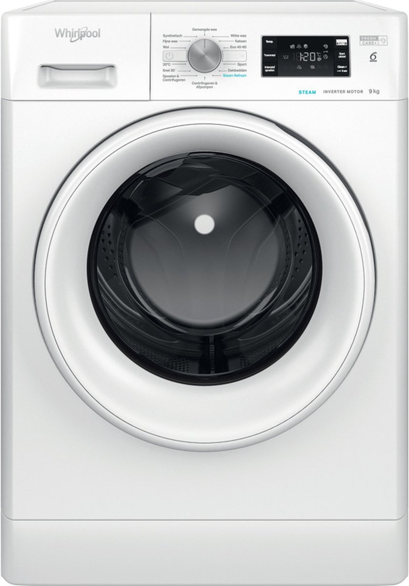 Whirlpool FFBBE 8458 WEV - FreshCare+ Steam - 8kg Wasmachine