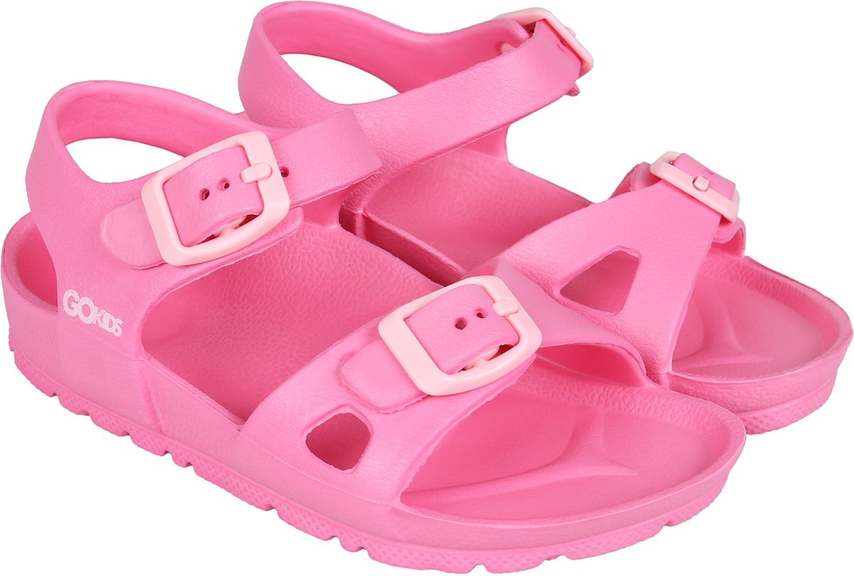 Lichtroze, superlichte sandalen voor meisjes met een voorgevormde anatomische binnenzool- LEMIGO / 28