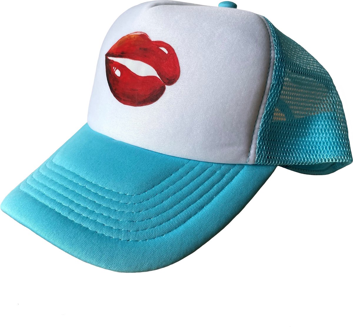 Trucker Cap Light Blue Lips