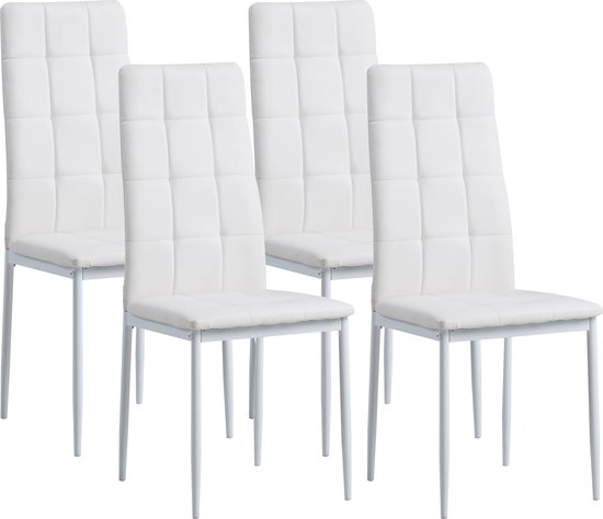 Albatros eetkamerstoelen Rimini 2 / 4 / 6 stuks, diverse kleuren - Edele Italiaanse vormgeving, kunstlederen bekleding, comfortabele gestoffeerde stoel - Moderne keukenstoel, eetkamerstoel of eettafelstoel