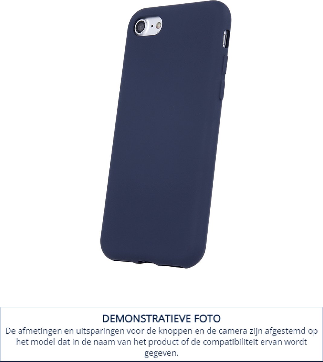TelforceOne - Siliconen case voor Samsung Galaxy S21 Plus donkerblauw