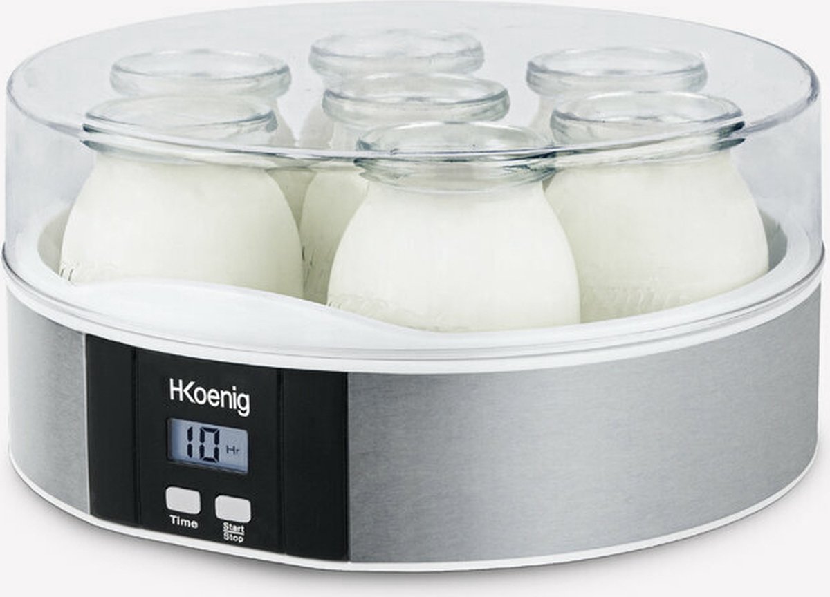 H. Koenig ELY70 - Yoghurtmaker - 7 potjes - H.KOENIG
