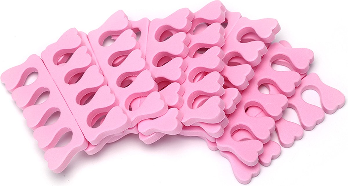 Goedkoopste 2 stuks vinger / teenspreiders voor nagels lakken - teenspreider roze - pedicure - manicure