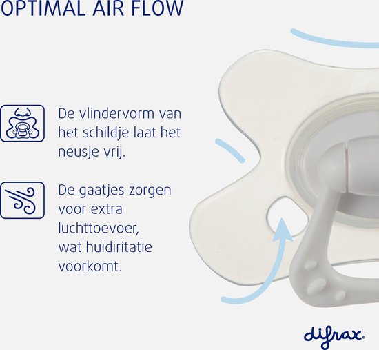 Difrax Natural Fopspeen - 18+ Maanden - Woezel & Pip - Wit - 2 Stuks van Merkloos — afbeelding 3