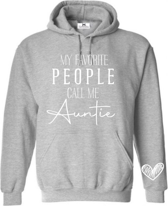 Hoodie-cadeau voor tante-My favorite auntie-Maat Xl