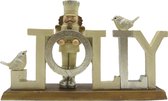 Clayre & Eef Figurine Casse-noisette 18 cm Beige Polyrésine Jolly Décoration de Noël