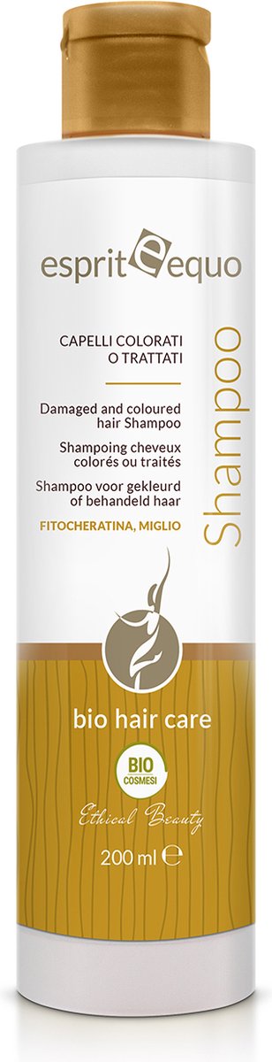 Esprit Equo shampoo capelli colorati o trattati - Biologische shampoo voor gekleurd of beschadigd haar. Flacon 200ml