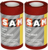 Papier abrasif SAM op rol - grain 120 - 4,5 mx 120 mm - ponçage à sec - 2 pièces