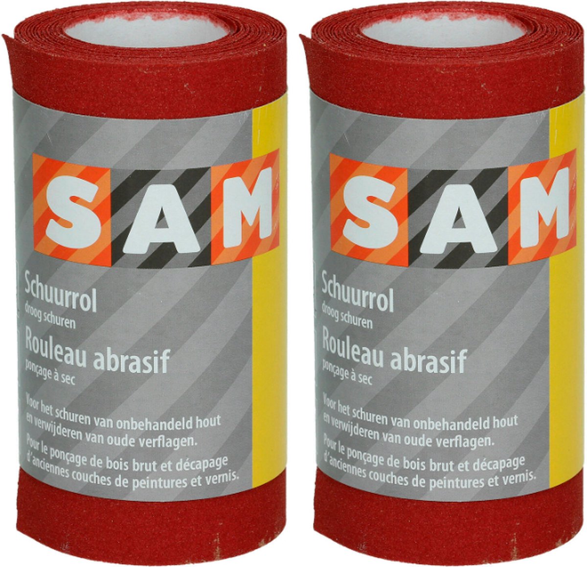 SAM schuurpapier op rol - korrel 150 - 4,5 m x 120 mm - droog schuren - 2 stuks