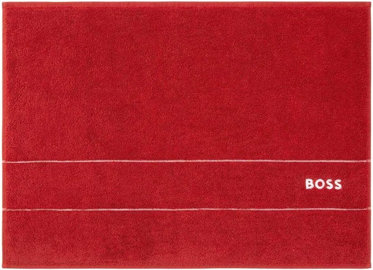 Hugo Boss badmat - Plain - Rood - 50x70 cm