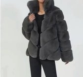 Grijze Faux fur jas dames kopen? Kijk snel! | bol.com