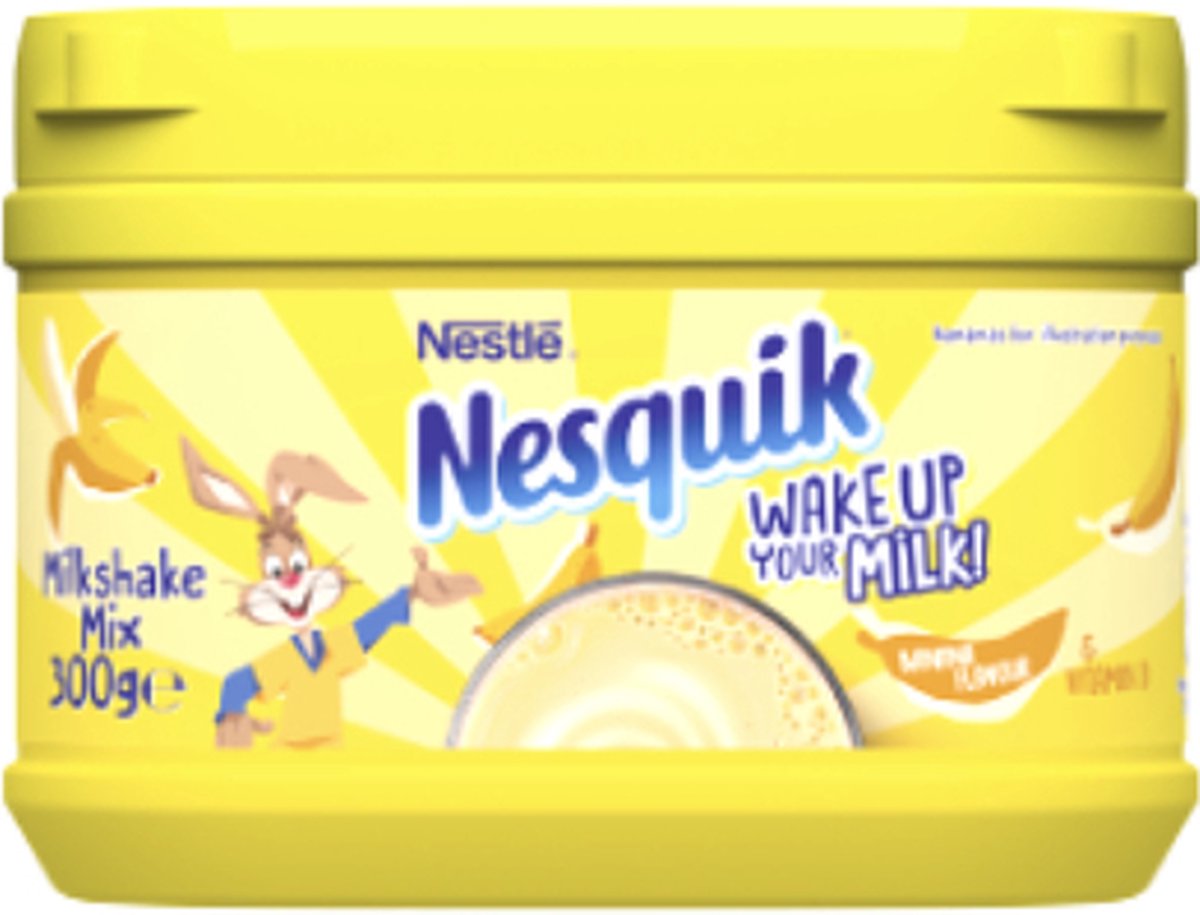 Nesquik Banana - Wake Up Milk - Milkshake Mix - 1 X 300Gr | bol.com