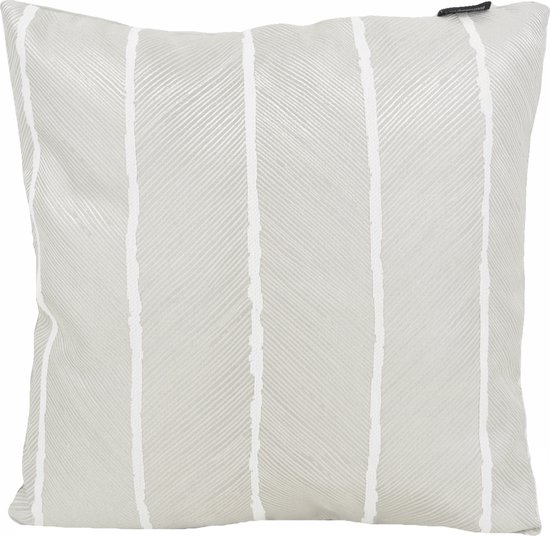 Shania Zilver Kussenhoes | Polyester | 45 x 45 cm