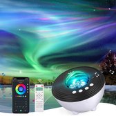 Lunastic Sterren Projector 2.0 - Met Wifi & Bluetooth App - sterrenhemel projector - sterrenprojector - galaxy projector - Wit/Zwart