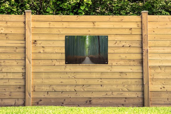 GreatGardenPosters - Affiche de jardin forêt - Bamboe - Jardin - Allée - 90x60 cm - Toile de jardin - Décoration murale - Décoration murale