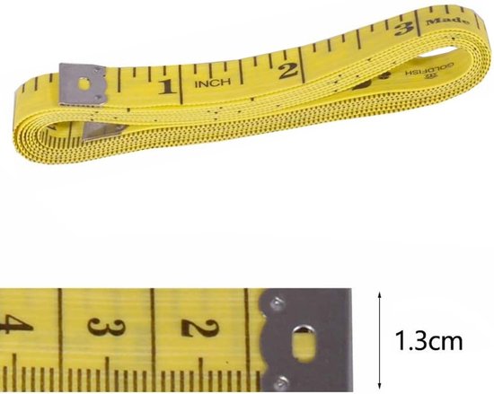 Fako Bijoux® - Ruban à mesurer 1,5 mètre - Ruban à mesurer corps - Ruban à  mesurer 