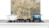 Spatscherm keuken 60x40 cm - Kookplaat achterwand Retro - Beton print - Verweerd - Antiek - Muurbeschermer - Spatwand fornuis - Hoogwaardig aluminium