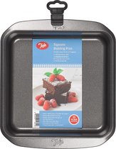 Tala Everyday – Vierkante Bakvorm – 20 x 20 cm – Non-Stick Carbonstaal – Whitford Xylan Antiaanbaklaag – Brede Handgrepen – Stapelbaar – Voor Brownies, Cake & Lasagne