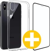 Coque iPhone XS MAX + Protecteur d'écran Premium iPhone XS MAX | Housse en silicone | Boîtier transparent | Verre trempé | Une protection complète