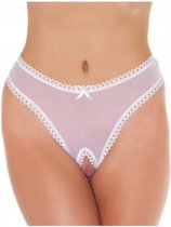 Amorable - Sexy Lingerie Open Kruis - Wit Transparant - One Size - Erotisch