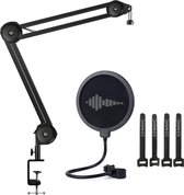Sensic SA 10 Microfoon Arm met Popfilter - Microfoon Statief - Boom Arm - Standaard - Extra lang