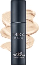 Inika Foundation met Hyaluronzuur - Cream - Vegan - 100% Natuurlijk - Verzorgend - Alle huidtypes - Minerale make-up