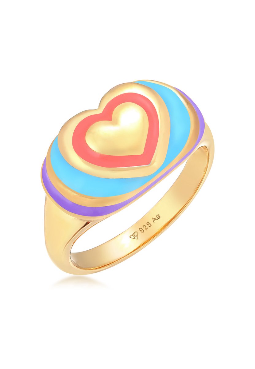 Ring met hart medaillon - Maat 7 - Spirituele winkel Ring met hart medaillon - Maat 7 - Spirituele winkel