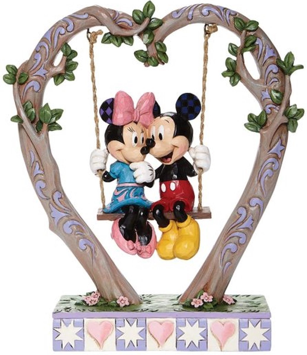 Sweethearts in Swing (Mickey and Minnie on Swing Figurine) 6008328 Jim Shore Disney Traditions